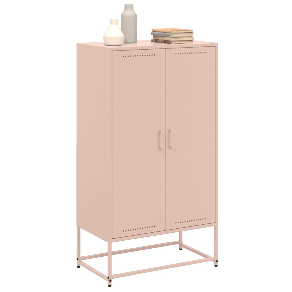 Highboard Pink 68.5x38.5x123.5 cm Steel