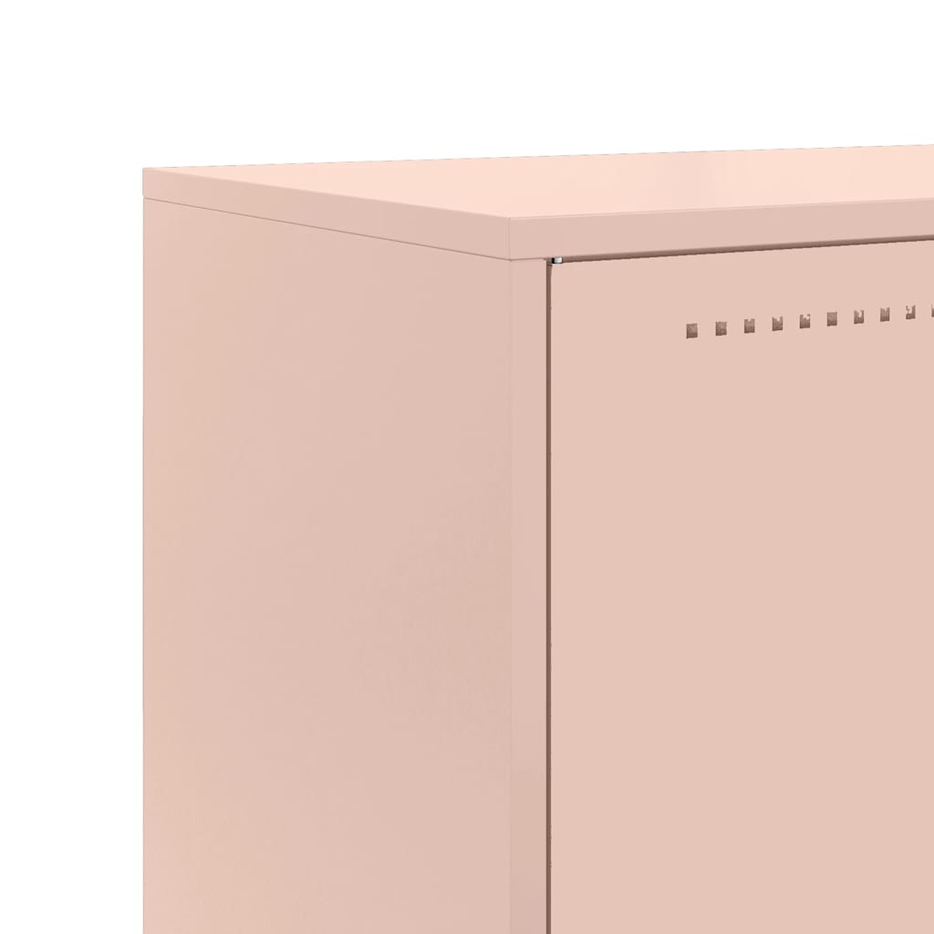 Highboard Pink 68.5x38.5x123.5 cm Steel