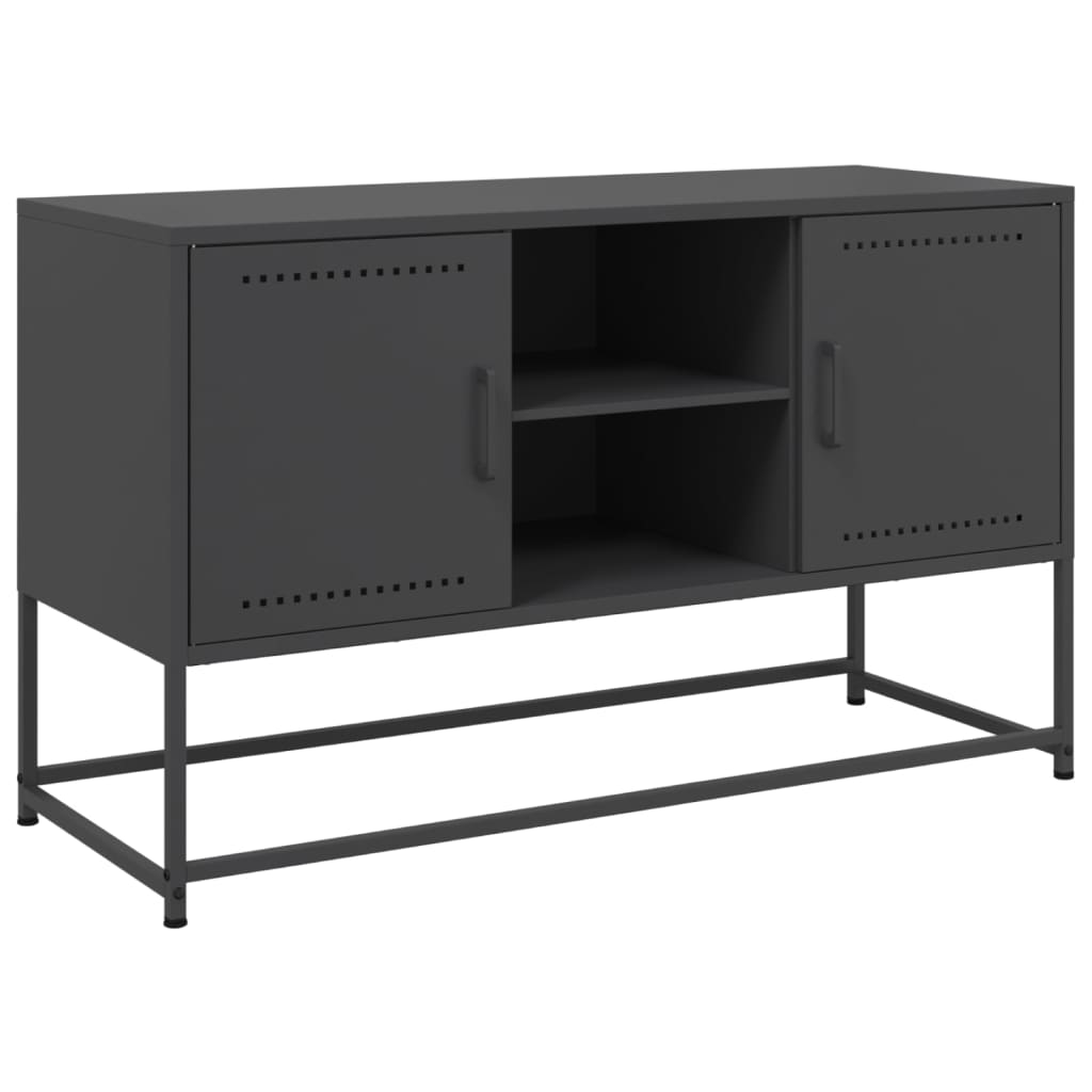 TV Cabinet Black 100,5x39x60,5 cm Steel