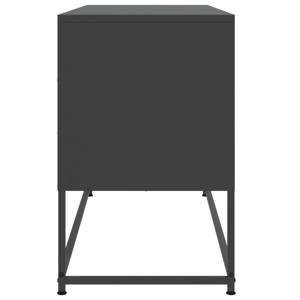 TV Cabinet Black 100,5x39x60,5 cm Steel
