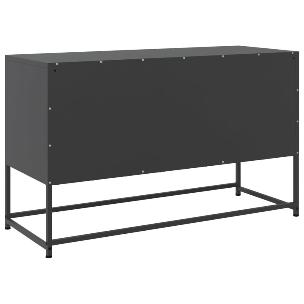 TV Cabinet Black 100,5x39x60,5 cm Steel