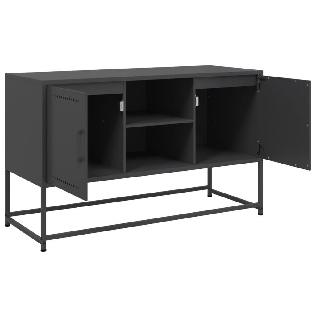 TV Cabinet Black 100,5x39x60,5 cm Steel