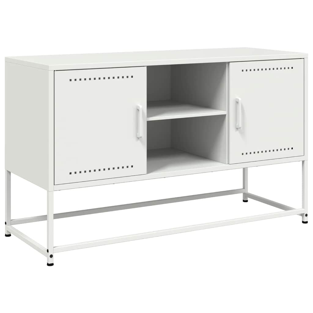TV Cabinet White 100,5x39x60,5 cm Steel