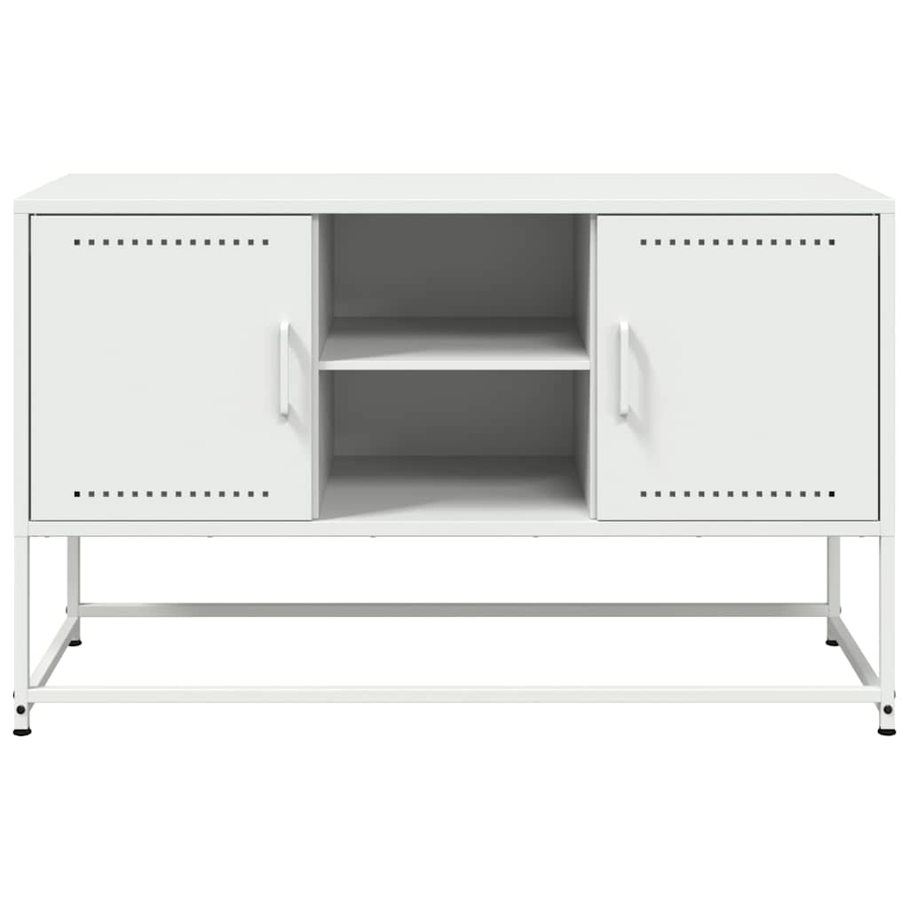 TV Cabinet White 100,5x39x60,5 cm Steel