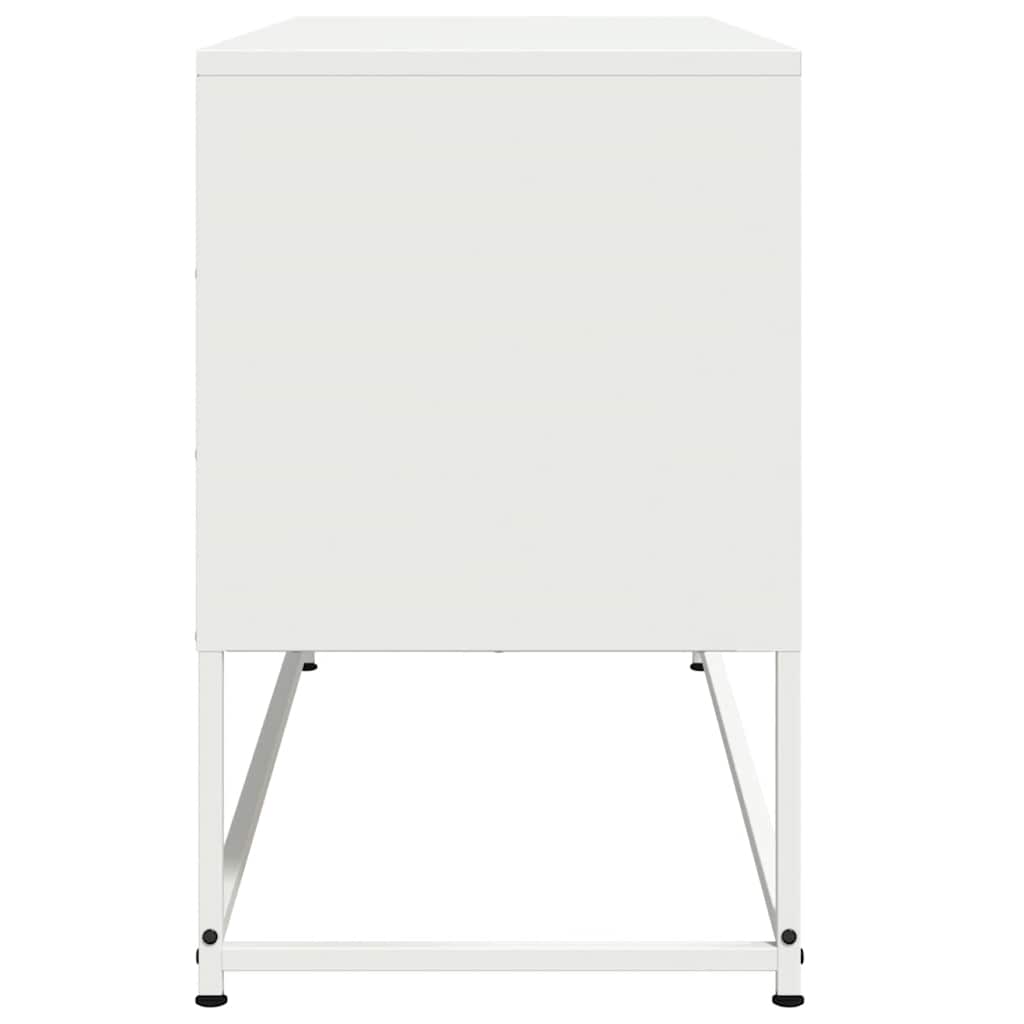 TV Cabinet White 100,5x39x60,5 cm Steel