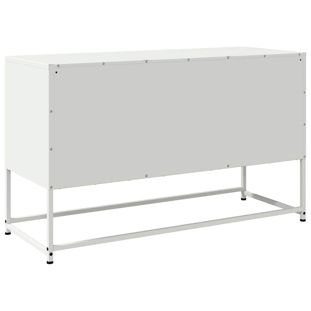 TV Cabinet White 100,5x39x60,5 cm Steel