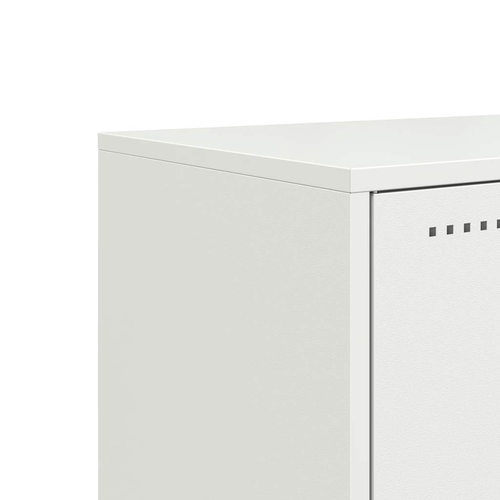 TV Cabinet White 100,5x39x60,5 cm Steel