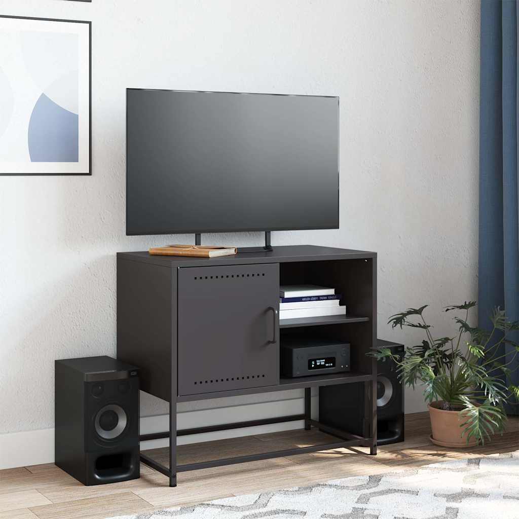 TV Cabinet Black 68x39x60,5 cm Steel