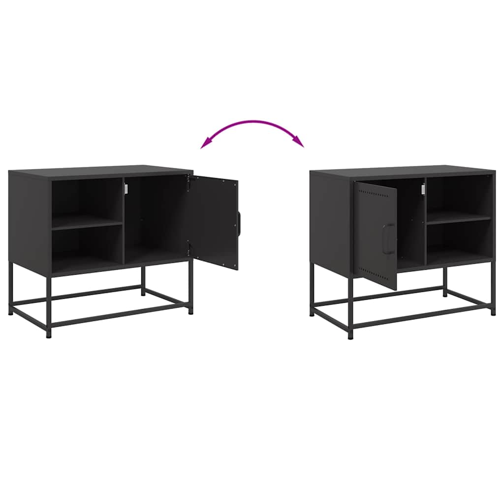 TV Cabinet Black 68x39x60,5 cm Steel