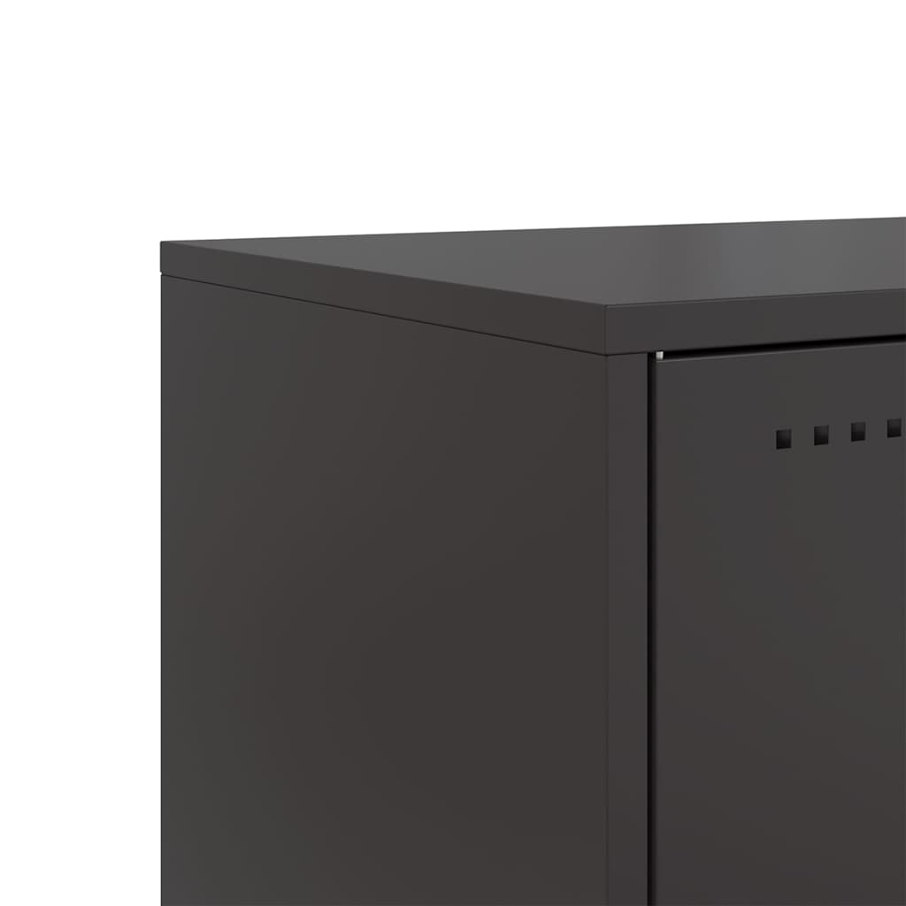 TV Cabinet Black 68x39x60,5 cm Steel
