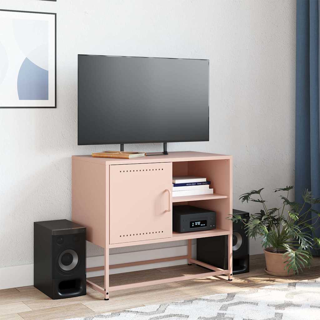 TV Cabinet Pink 68x39x60,5 cm Steel