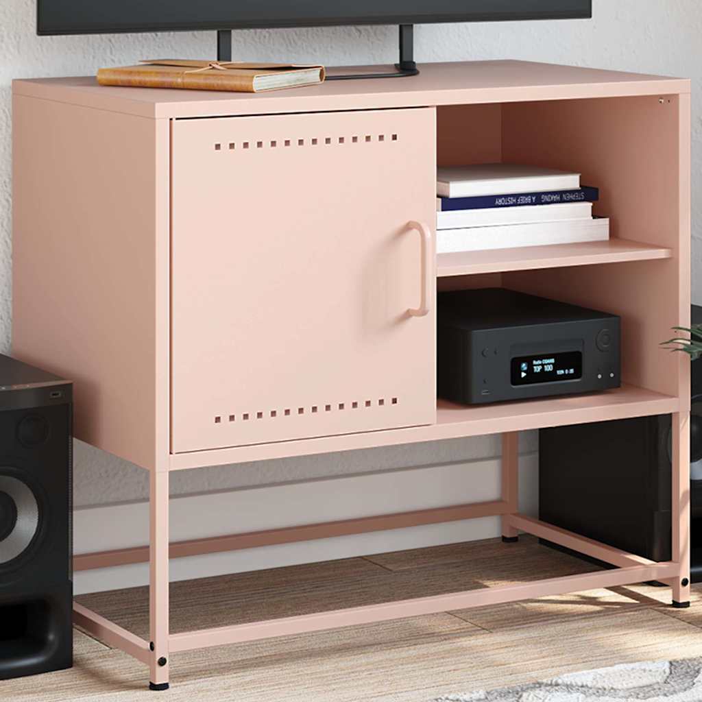 TV Cabinet Pink 68x39x60,5 cm Steel