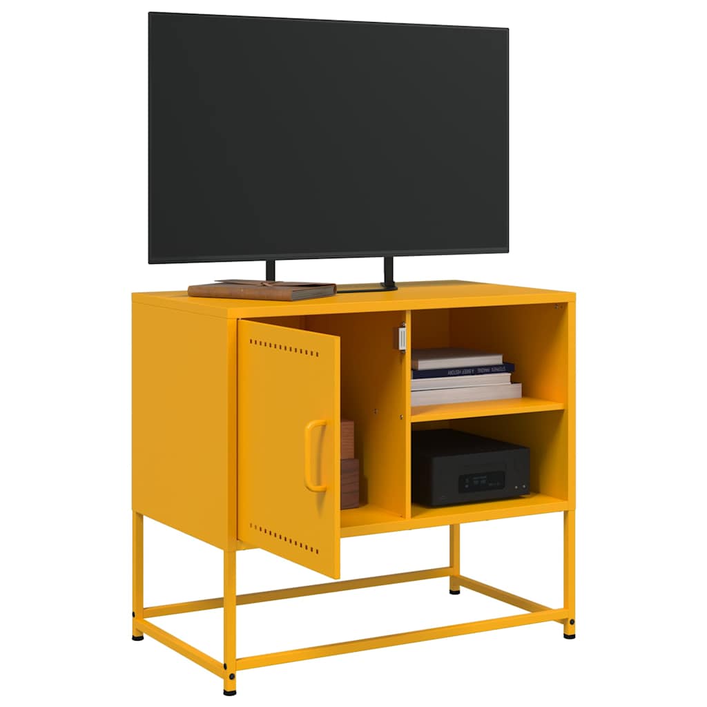 TV Cabinet Mustard Yellow 68x39x60.5 cm Steel