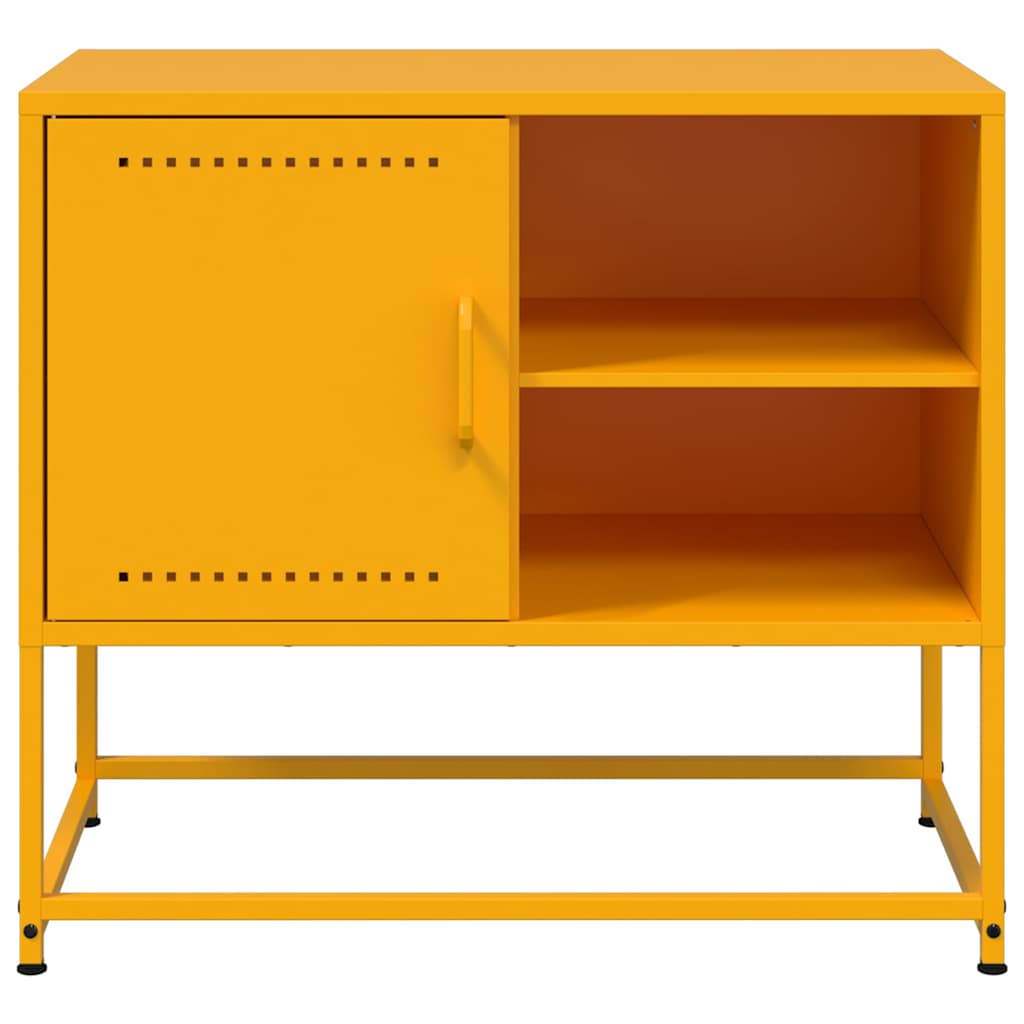 TV Cabinet Mustard Yellow 68x39x60.5 cm Steel