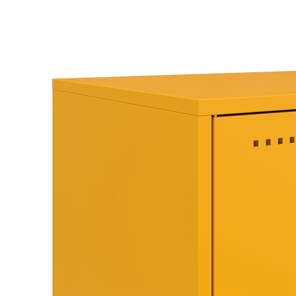 TV Cabinet Mustard Yellow 68x39x60,5 cm Steel