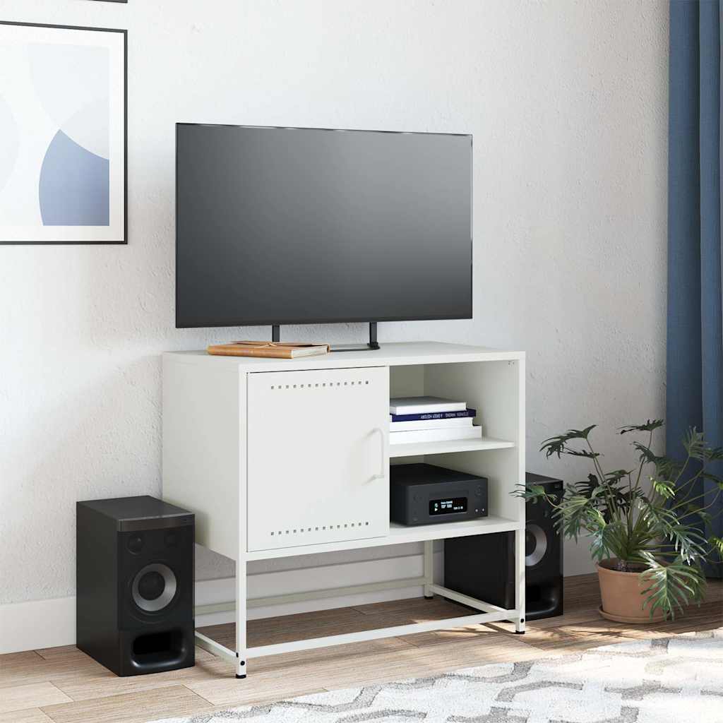 TV Cabinet White 68x39x60,5 cm Steel