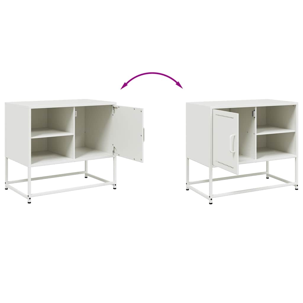 TV Cabinet White 68x39x60,5 cm Steel