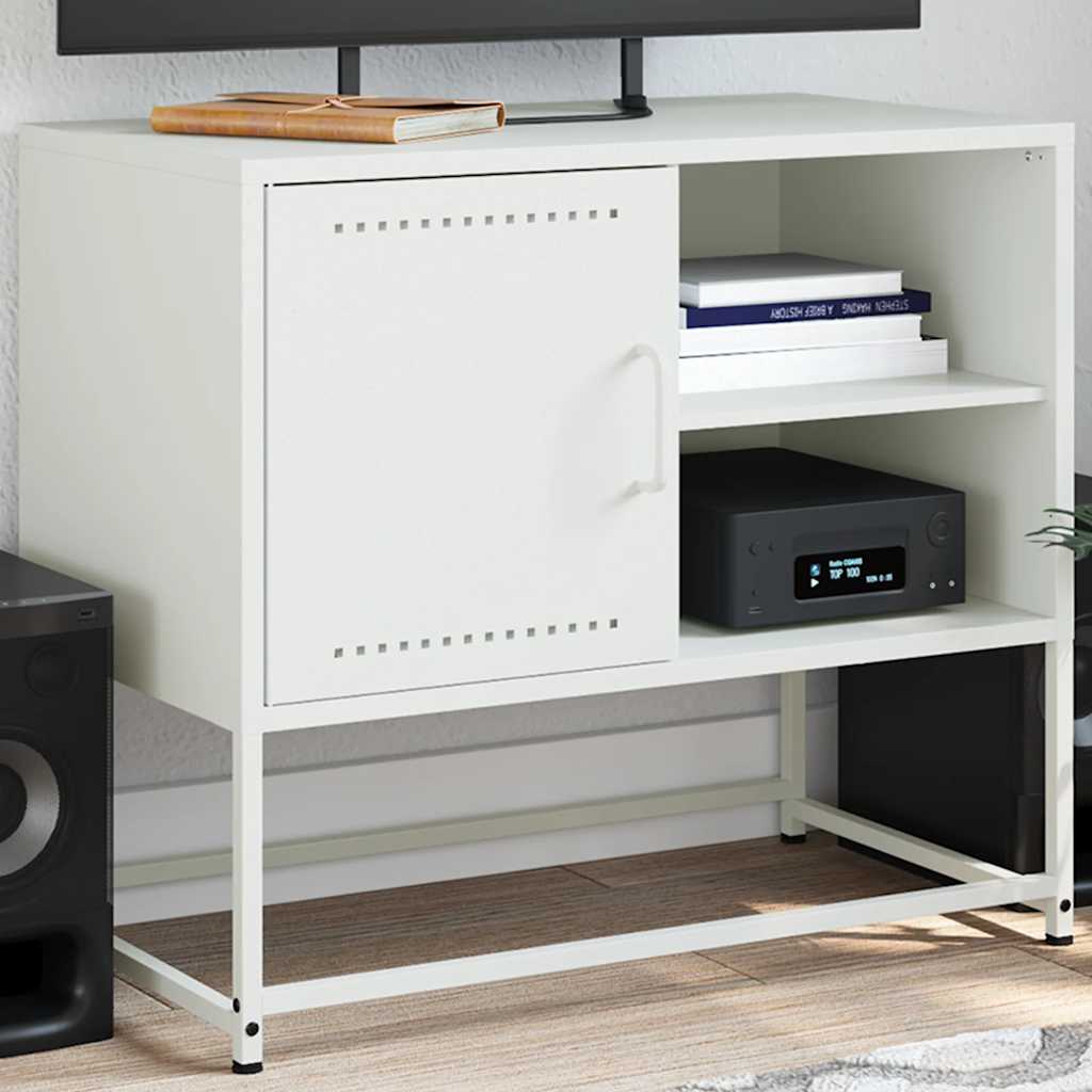 TV Cabinet White 68x39x60,5 cm Steel