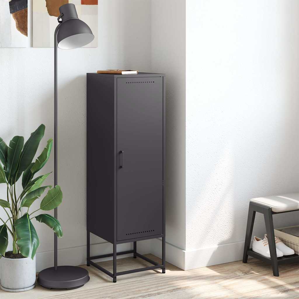 Highboard Black 36x39x123 cm Steel