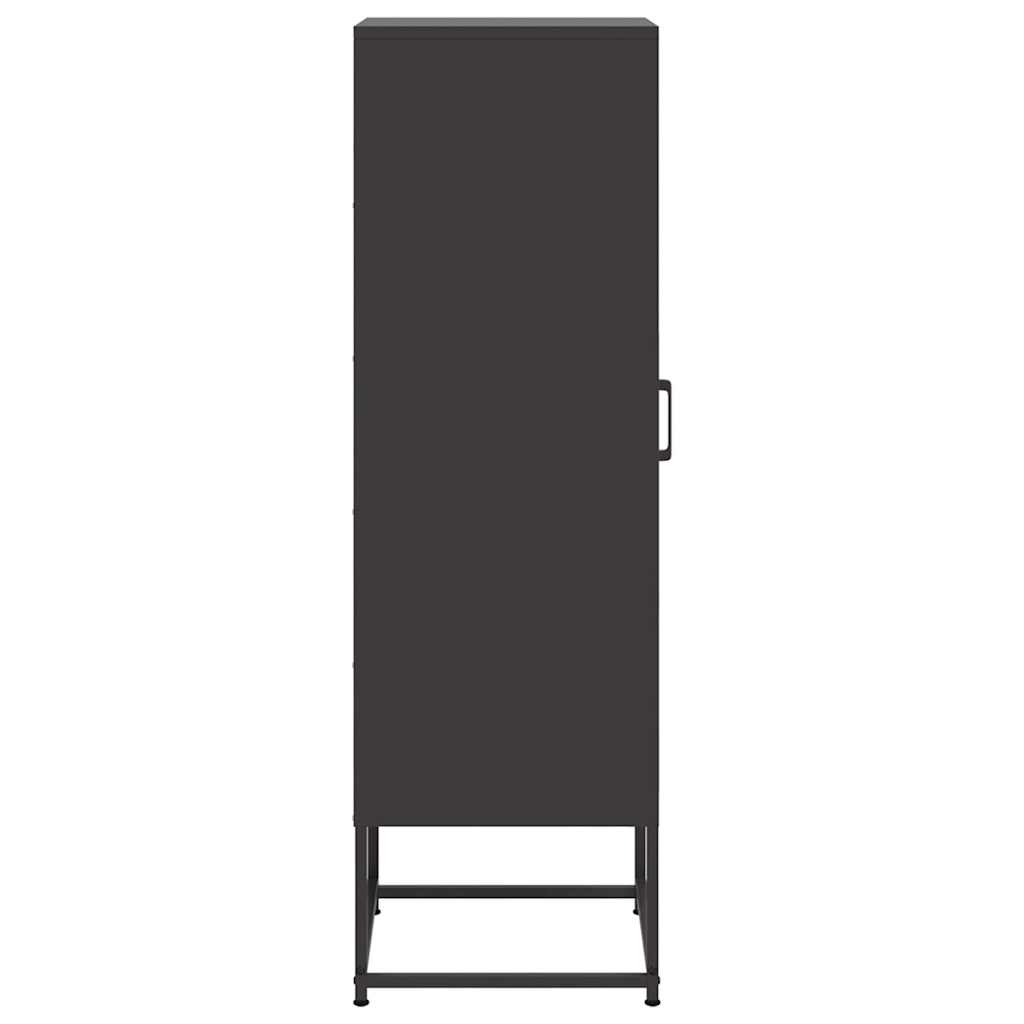 Highboard Black 36x39x123 cm Steel