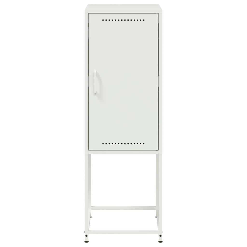 Highboard White 36x39x107 cm Steel