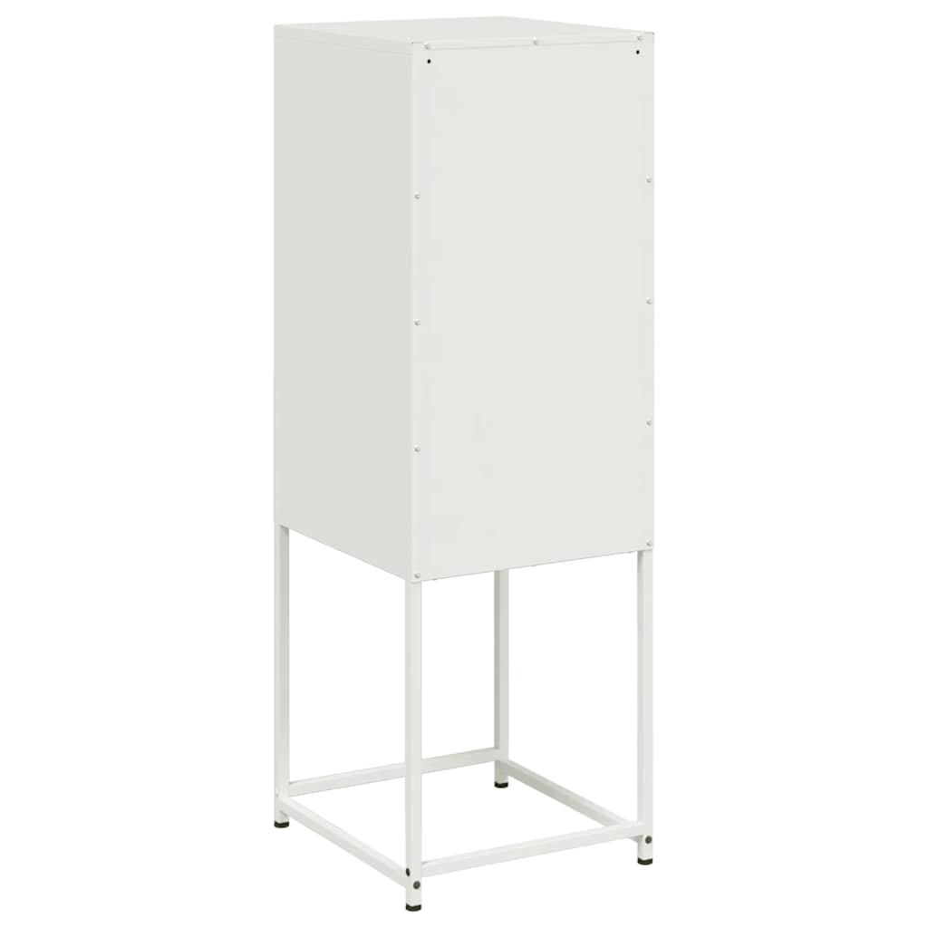 Highboard White 36x39x107 cm Steel