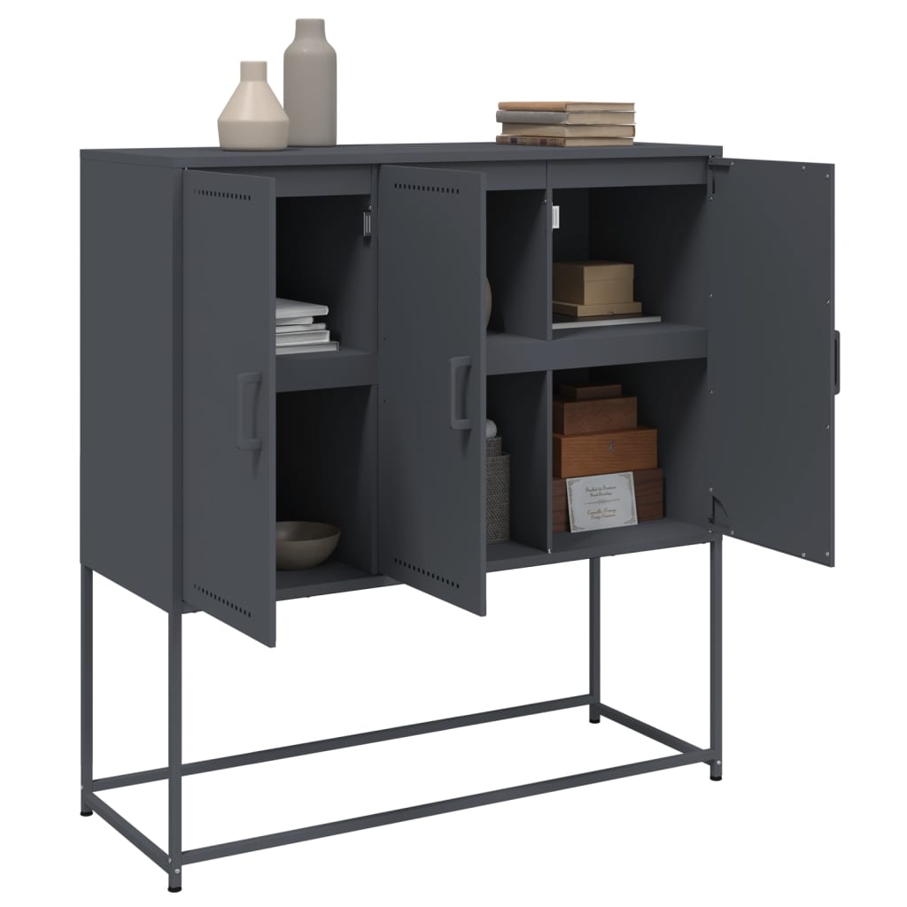 Highboard Anthracite 100,5x39x107 cm Steel