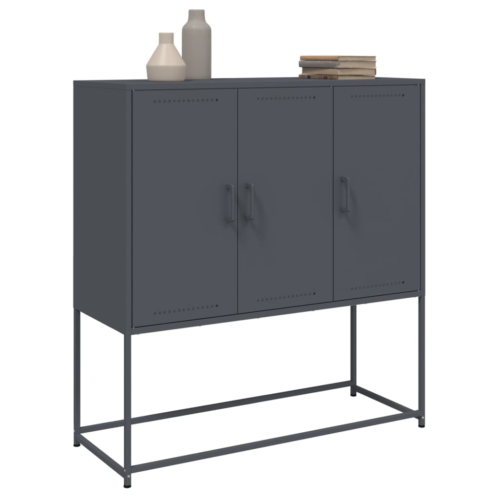 Highboard Anthracite 100,5x39x107 cm Steel