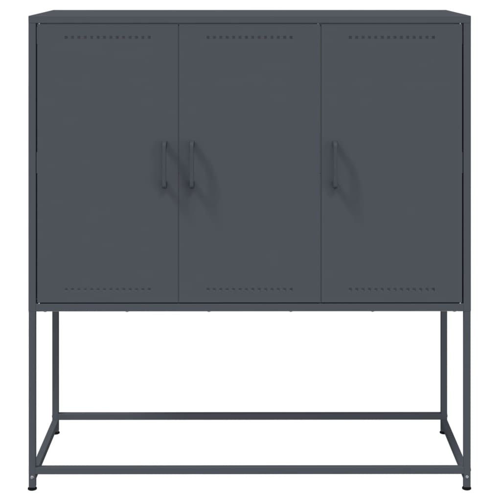 Highboard Anthracite 100,5x39x107 cm Steel
