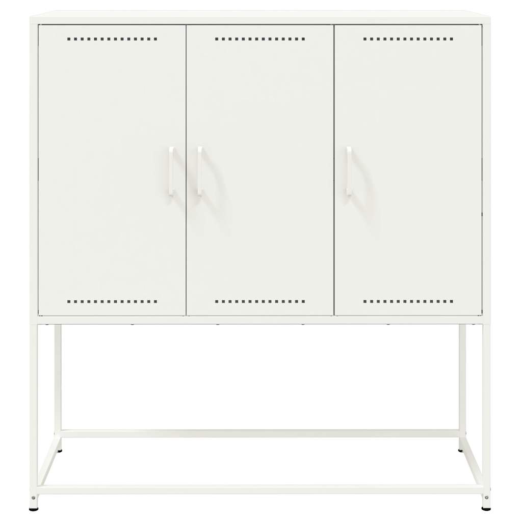 Highboard White 100,5x39x107 cm Steel