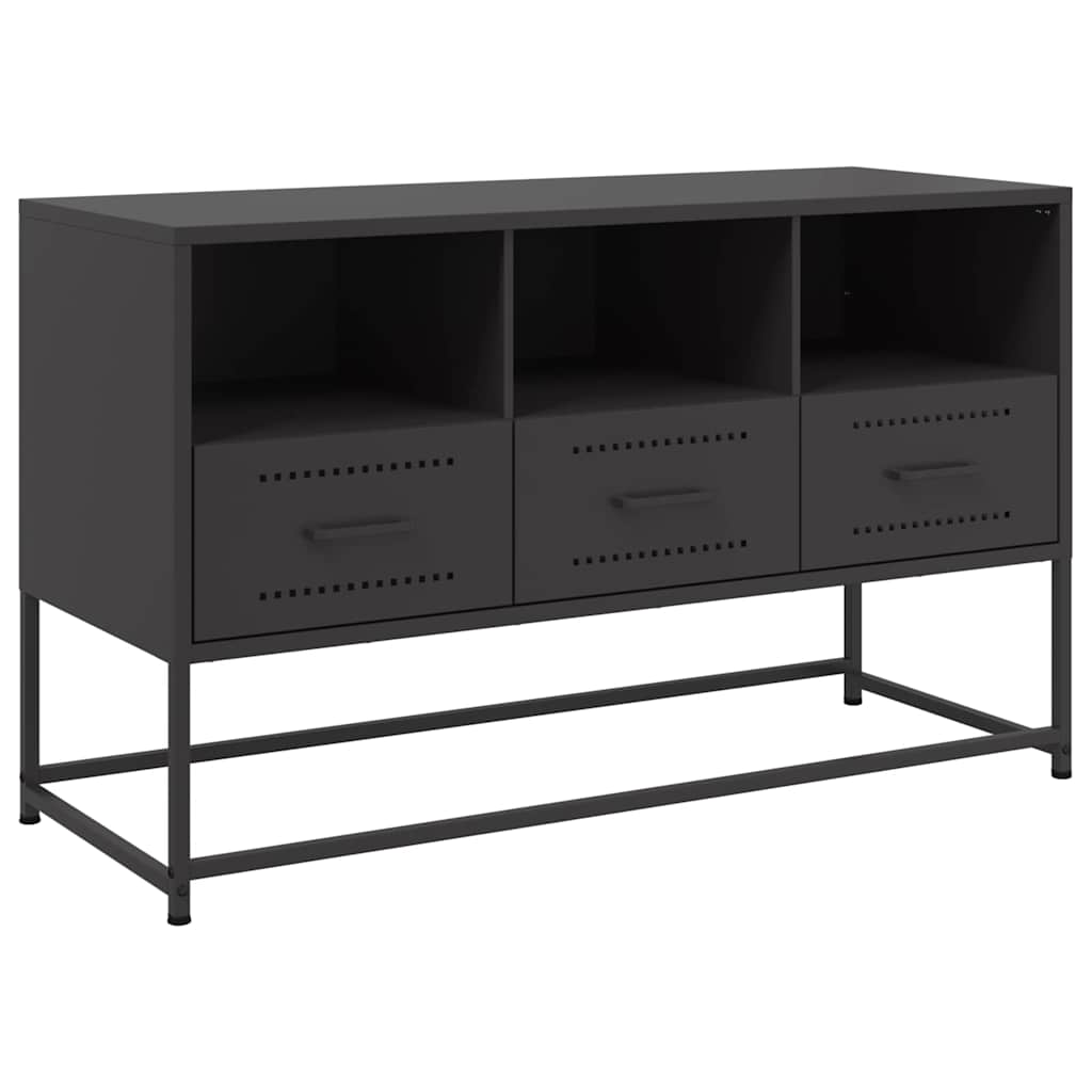 TV Cabinet Black 100.5x39x60.5 cm Steel