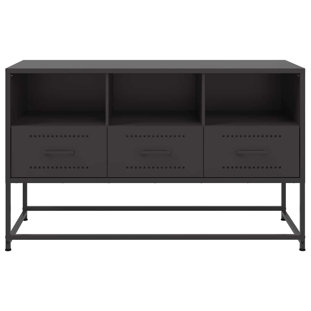 TV Cabinet Black 100,5x39x60,5 cm Steel