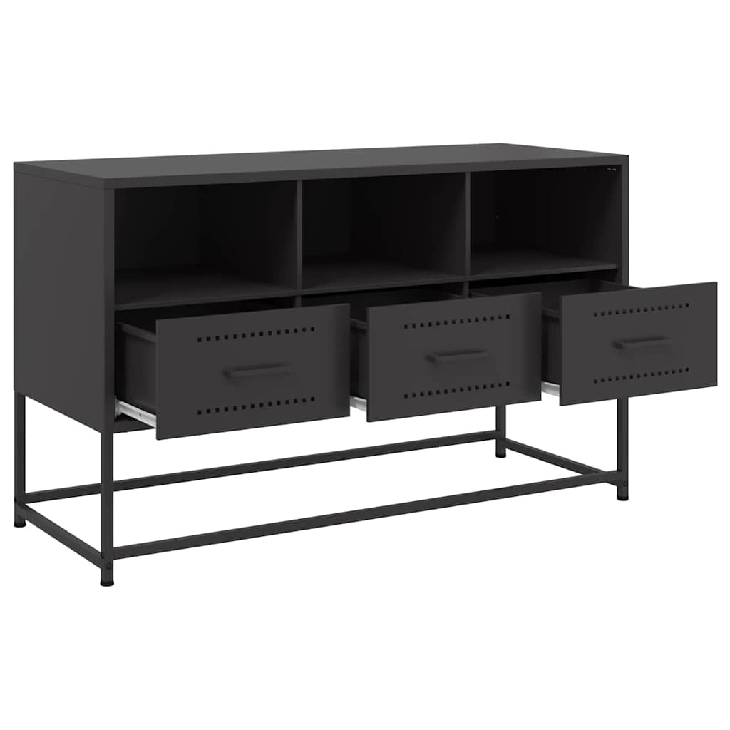 TV Cabinet Black 100.5x39x60.5 cm Steel