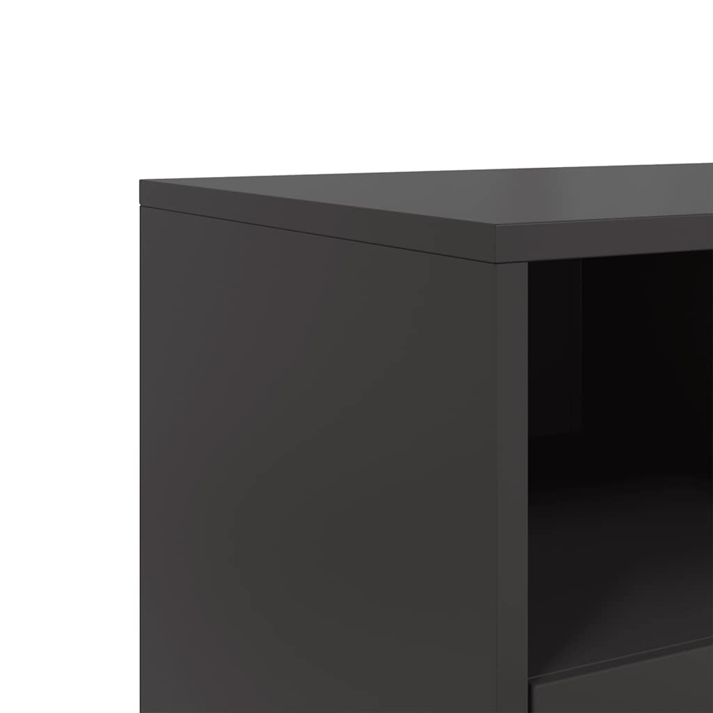 TV Cabinet Black 100,5x39x60,5 cm Steel