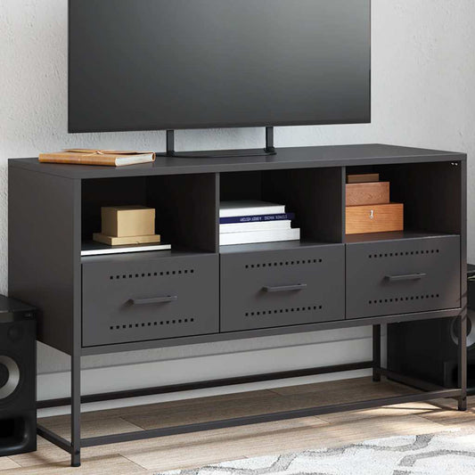 TV Cabinet Black 100.5x39x60.5 cm Steel