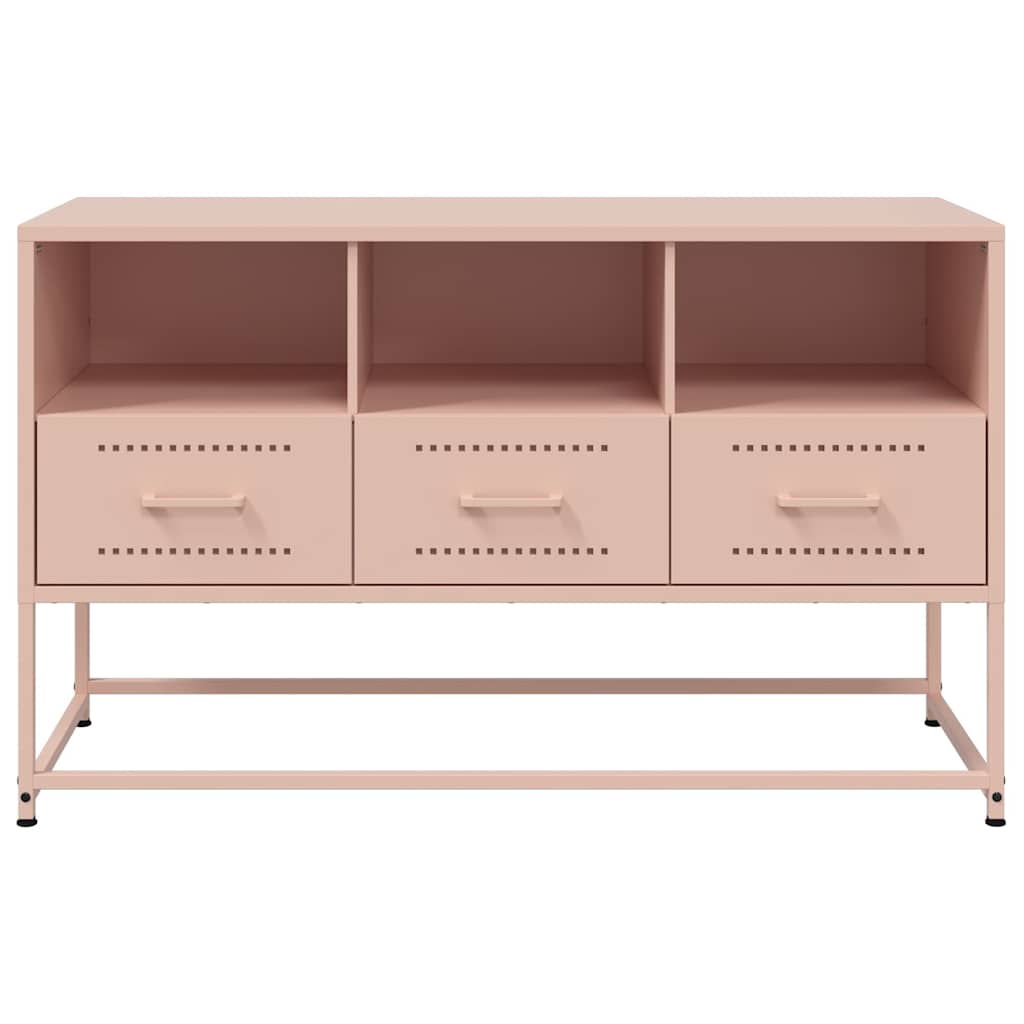 TV Cabinet Pink 100.5x39x60.5 cm Steel