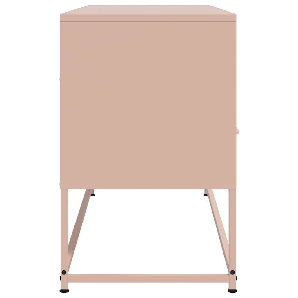TV Cabinet Pink 100.5x39x60.5 cm Steel