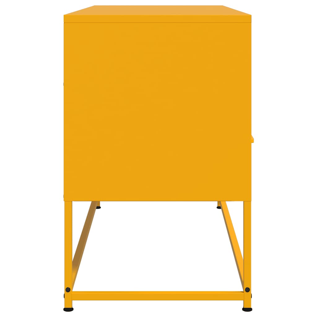 TV Cabinet Mustard Yellow 100.5x39x60.5 cm Steel
