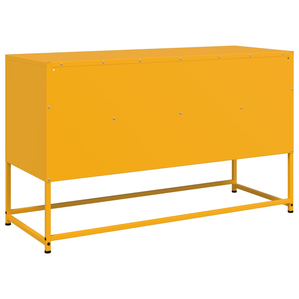 TV Cabinet Mustard Yellow 100,5x39x60,5 cm Steel