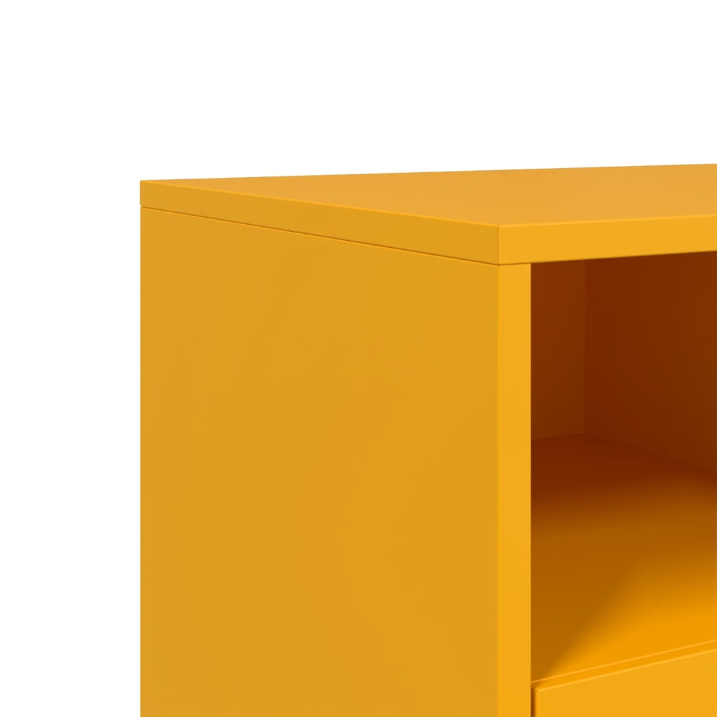 TV Cabinet Mustard Yellow 100,5x39x60,5 cm Steel