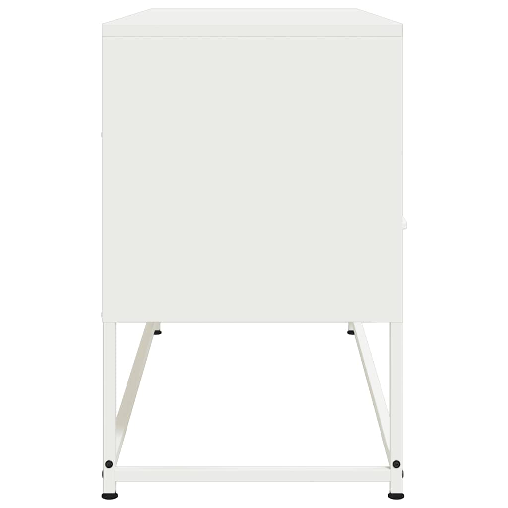 TV Cabinet White 100,5x39x60,5 cm Steel