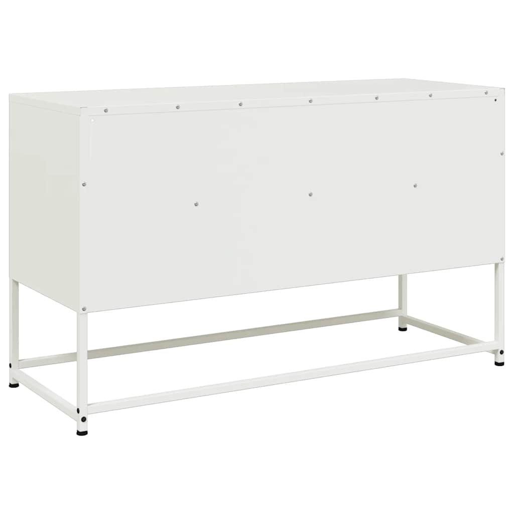 TV Cabinet White 100,5x39x60,5 cm Steel