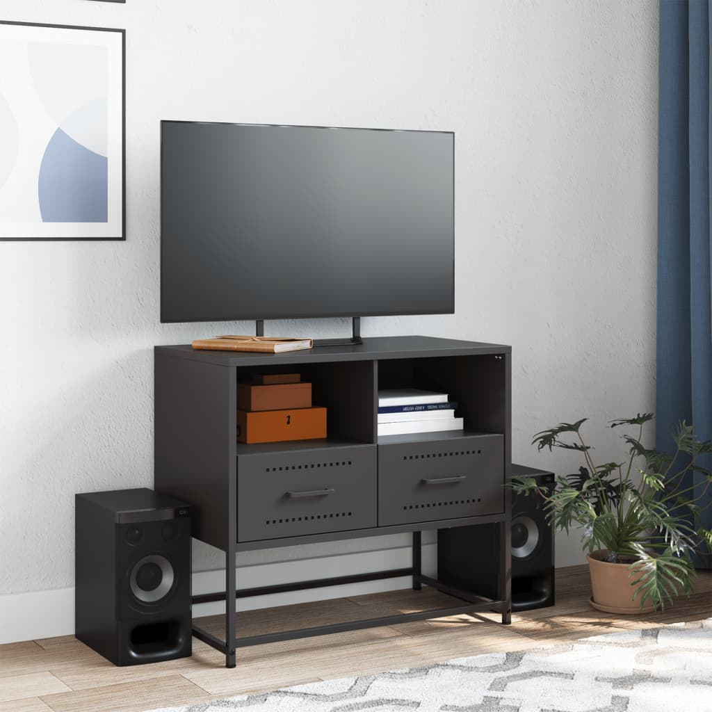 TV Cabinet Black 68x39x60,5 cm Steel