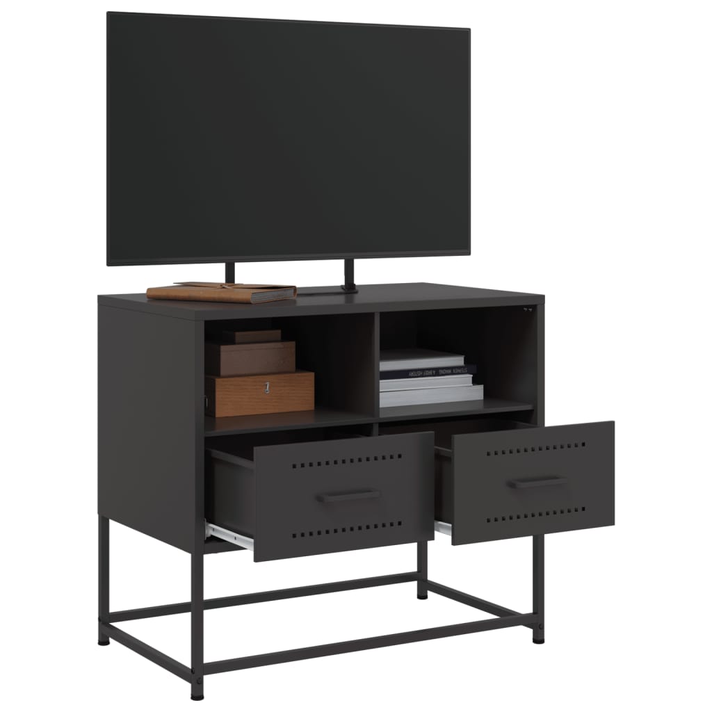 TV Cabinet Black 68x39x60,5 cm Steel