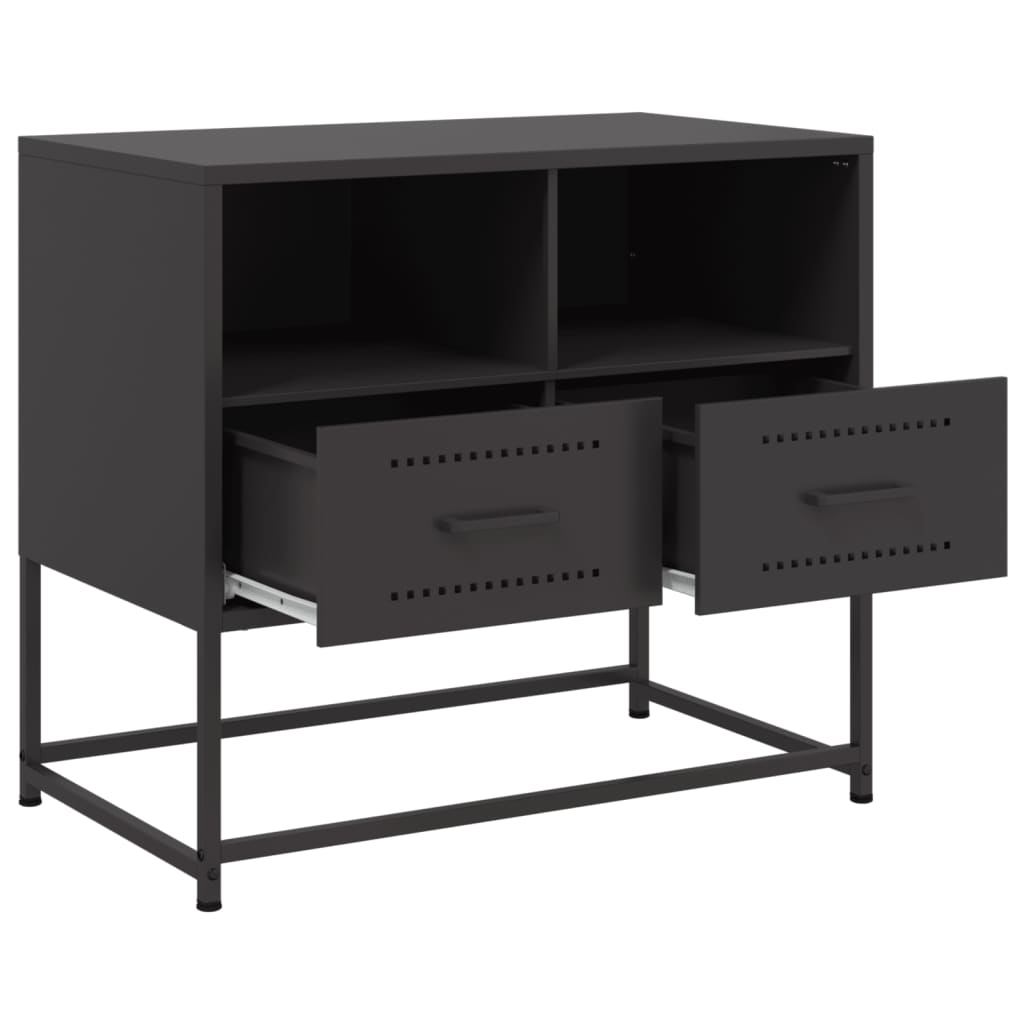 TV Cabinet Black 68x39x60,5 cm Steel