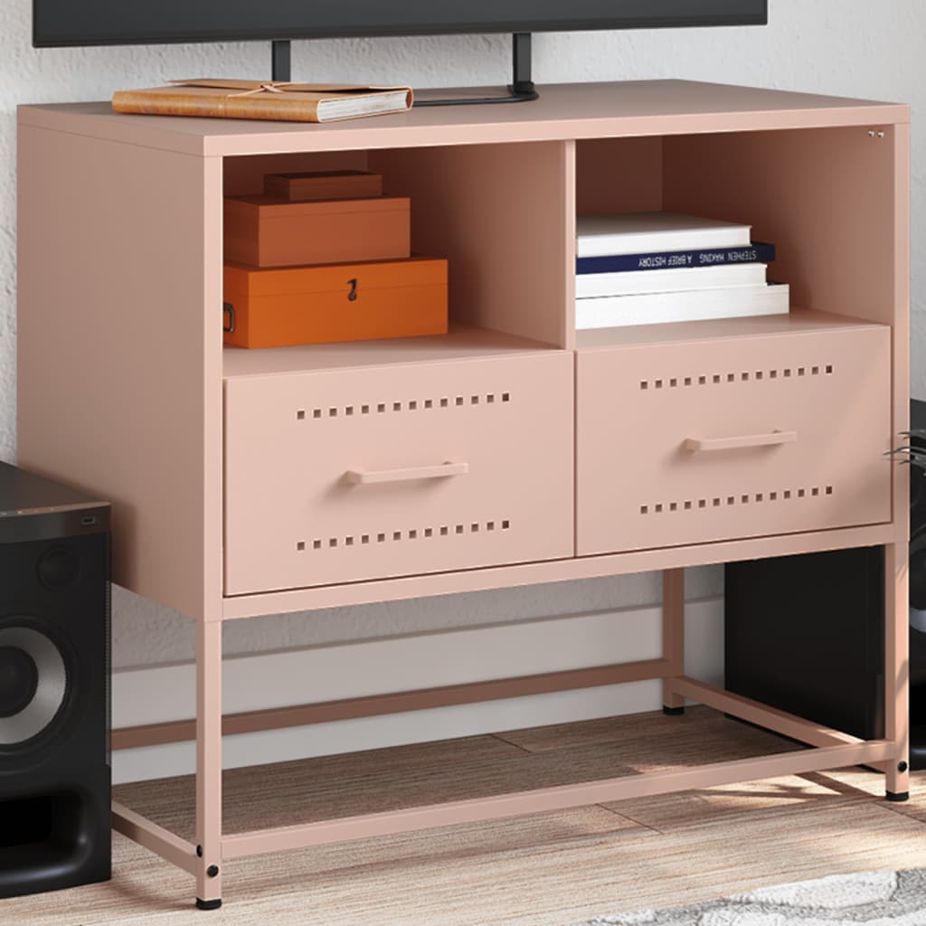 TV Cabinet Pink 68x39x60,5 cm Steel