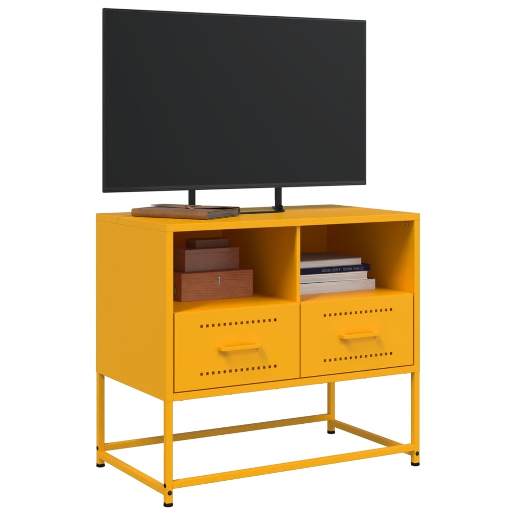TV Cabinet Mustard Yellow 68x39x60,5 cm Steel