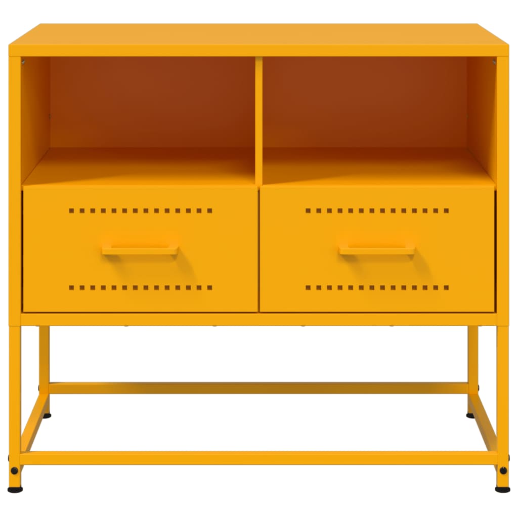 TV Cabinet Mustard Yellow 68x39x60,5 cm Steel