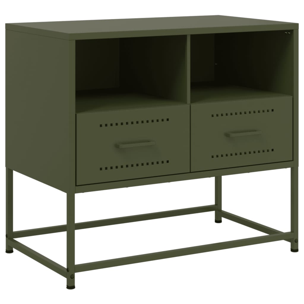 TV Cabinet Olive Green 68x39x60,5 cm Steel