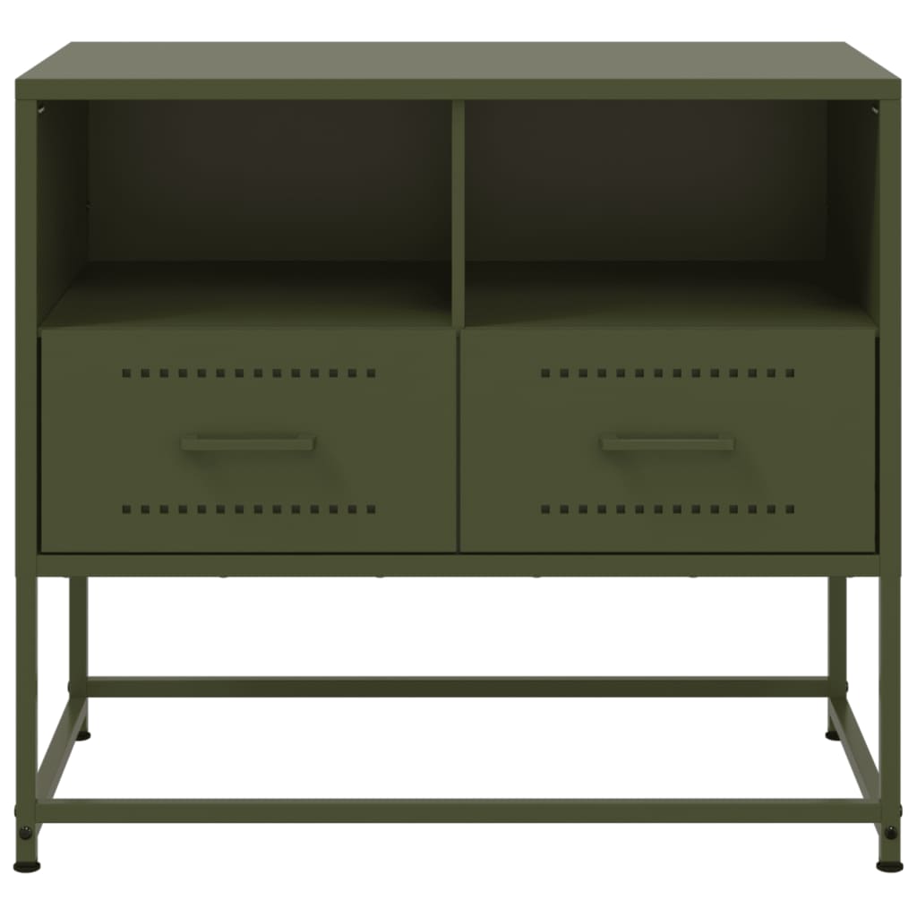 TV Cabinet Olive Green 68x39x60,5 cm Steel